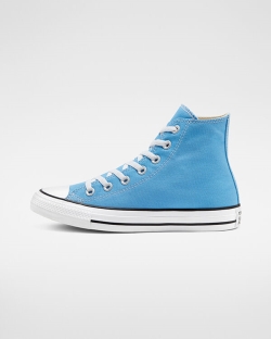 Zapatillas Altas Converse Seasonal Color Chuck Taylor All Star Para Mujer - Azules/Blancas | Spain-8